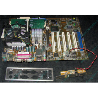 Материнская плата Asus P4PE (FireWire) с процессором Intel Pentium-4 2.4GHz s.478 и памятью 768Mb DDR1 Б/У (Евпатория)